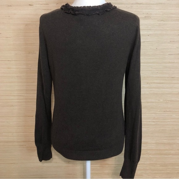 Caslon Viscose Cotton Angora Rabbit Cashmere Blend Button Up Cardigan Medium - Picture 5 of 7